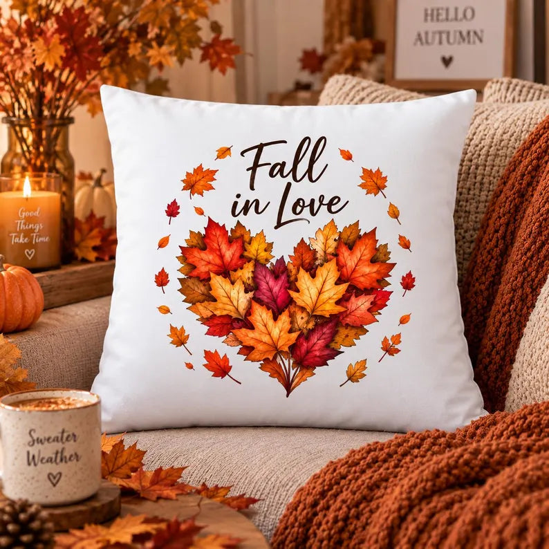 Herbstkissen "Fall in love"