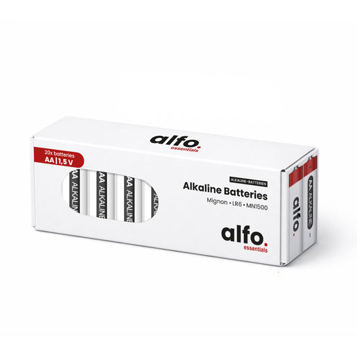 alfo. Alkaline Batterie Mignon AA/LR6, 20er Box