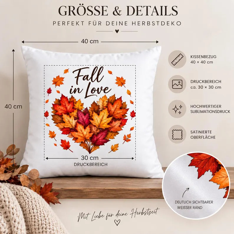 Herbstkissen "Fall in love"
