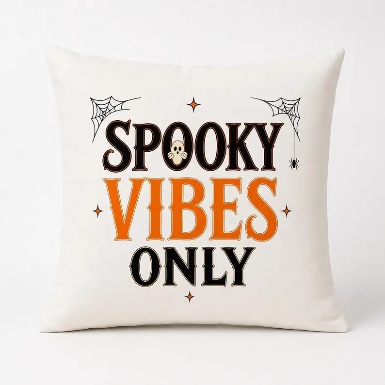 Halloween Kissen „Spooky Vibes Only“