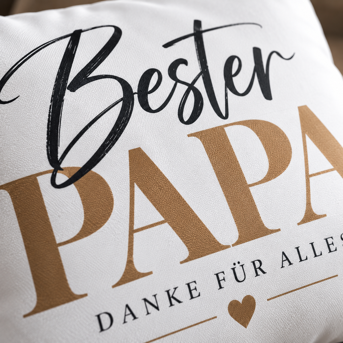 Papa Kissen Geschenk – Bester Papa Danke für alles |