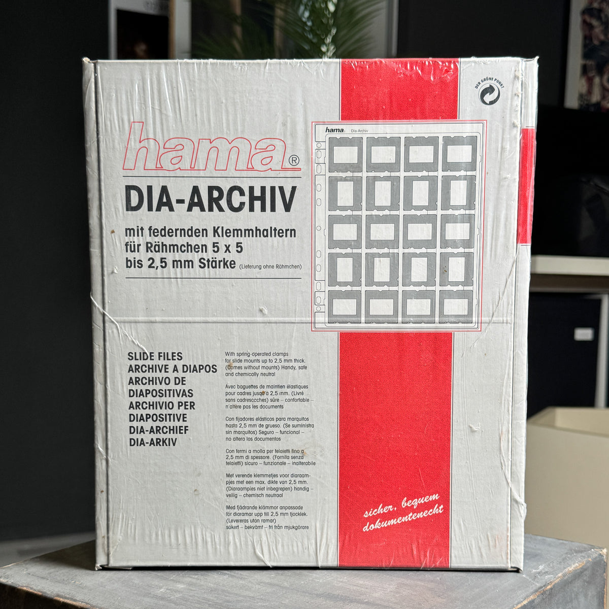 Hama Dia-Archiv für Rahmen 5x5 bis 2,5mm Stärke Nr.1700