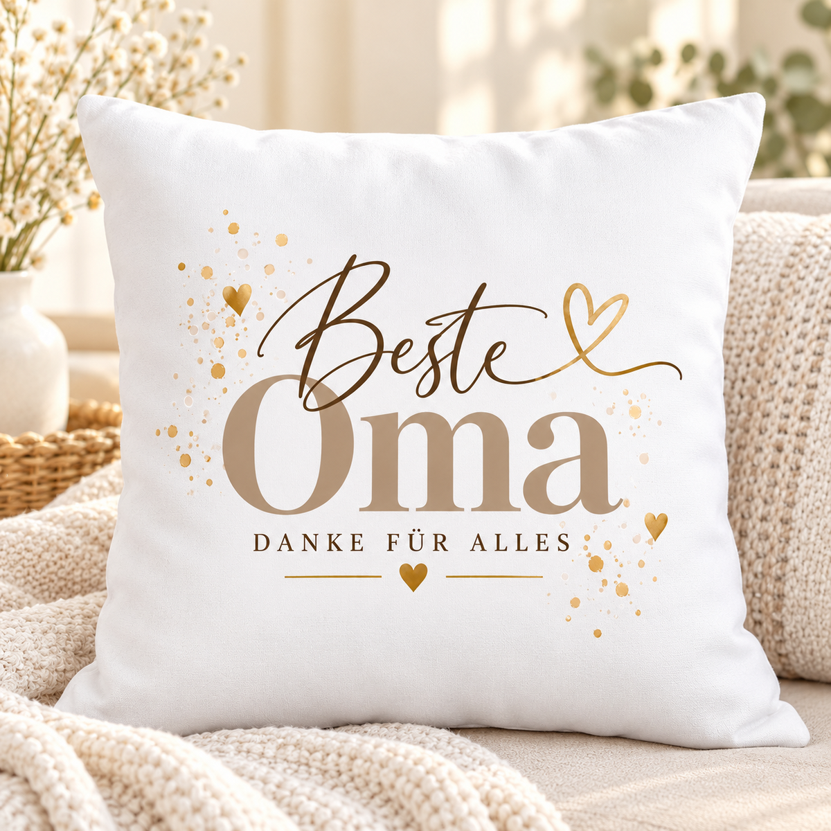 Oma Kissen Geschenk – Beste Oma Danke für alles