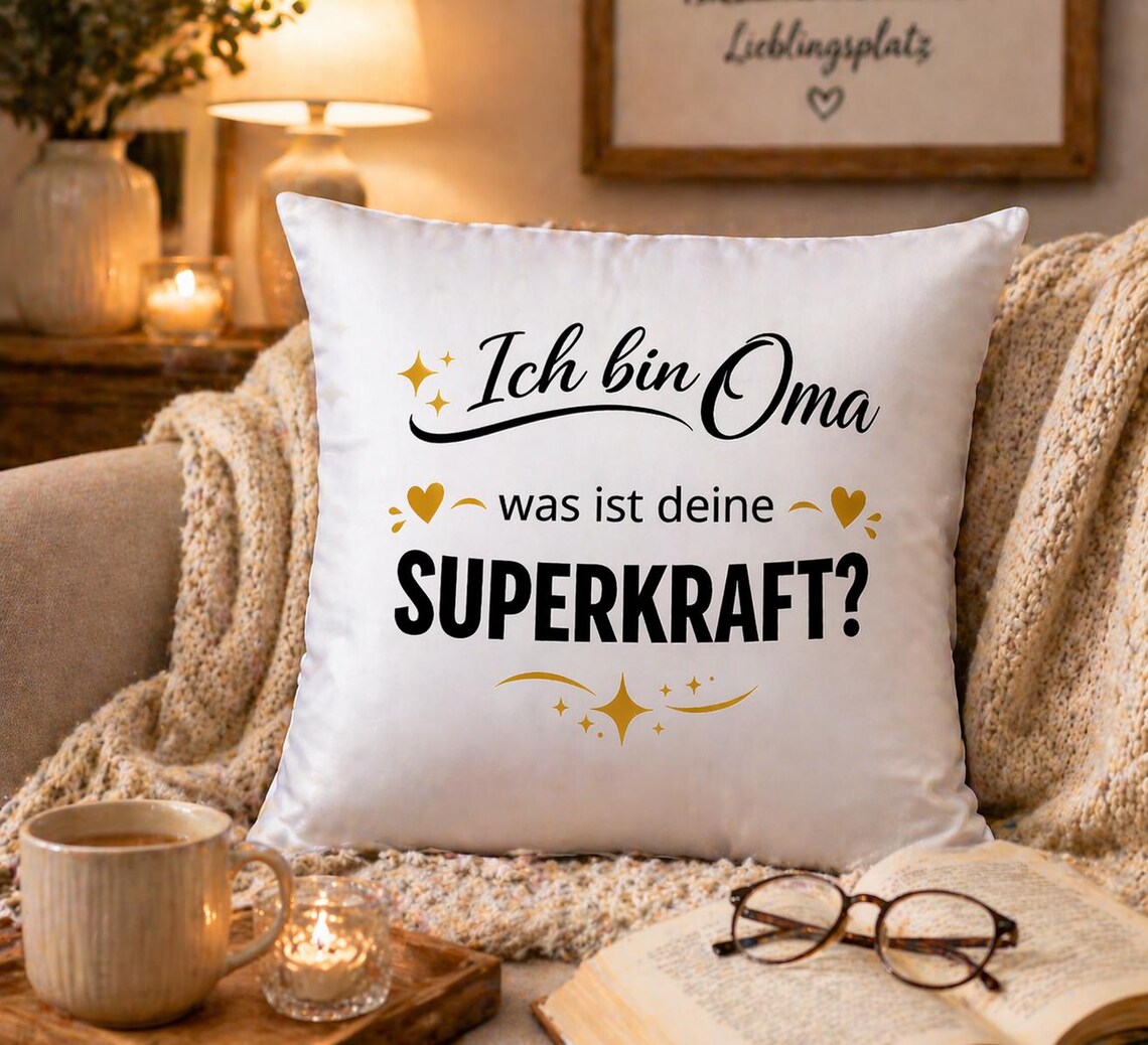 Oma Kissen mit Spruch