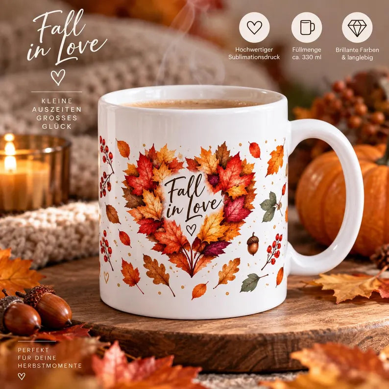 Herbsttasse „Fall in Love“