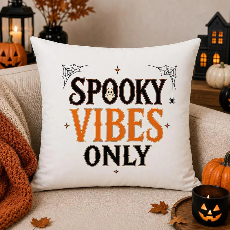 Halloween Kissen „Spooky Vibes Only“