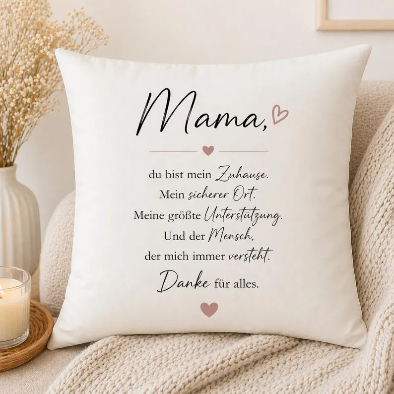 Mama Kissen mit Spruch