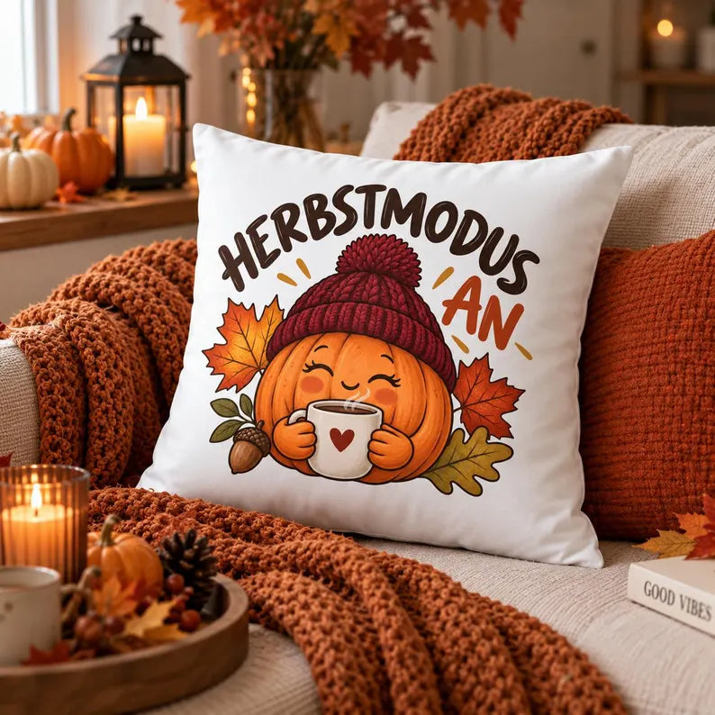 Herbst Kissen „Herbstmodus an“