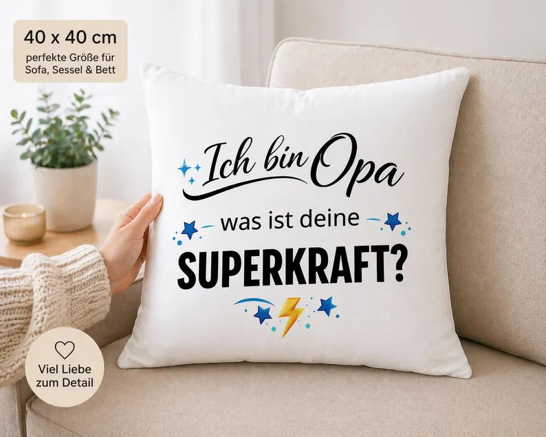 Opa Kissen mit Spruch