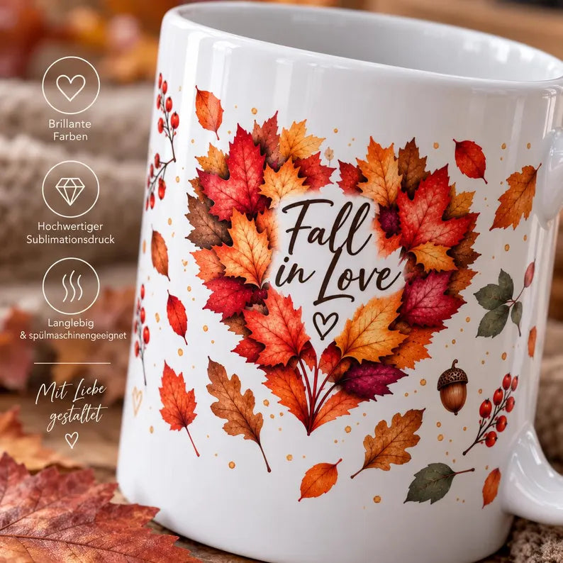 Herbsttasse „Fall in Love“