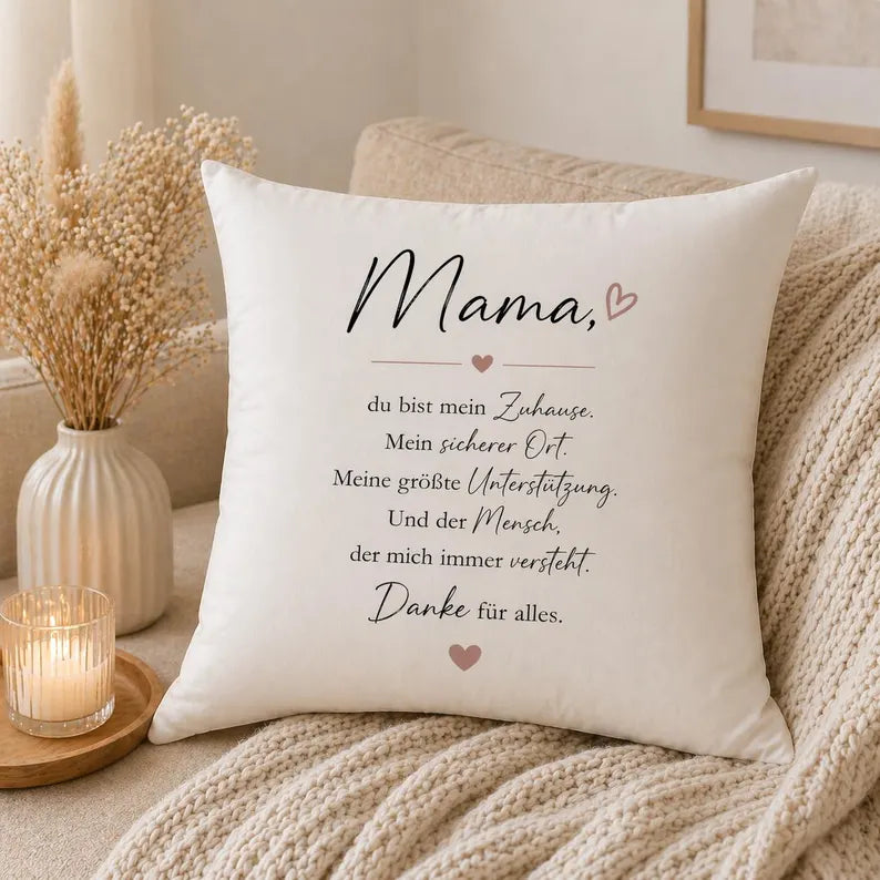 Mama Kissen mit Spruch