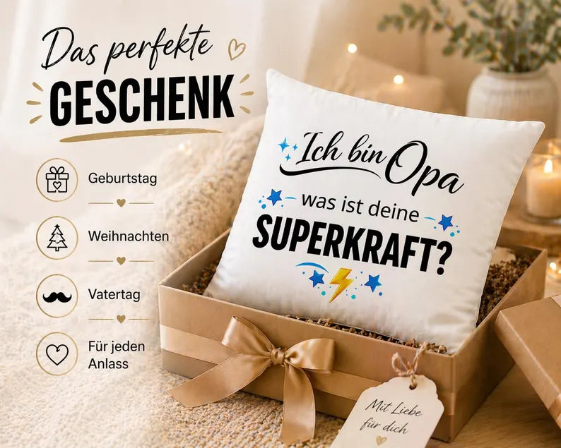 Opa Kissen mit Spruch