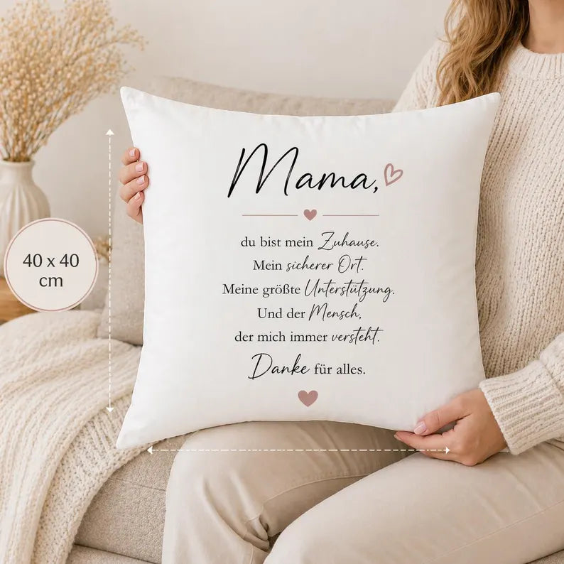 Mama Kissen mit Spruch