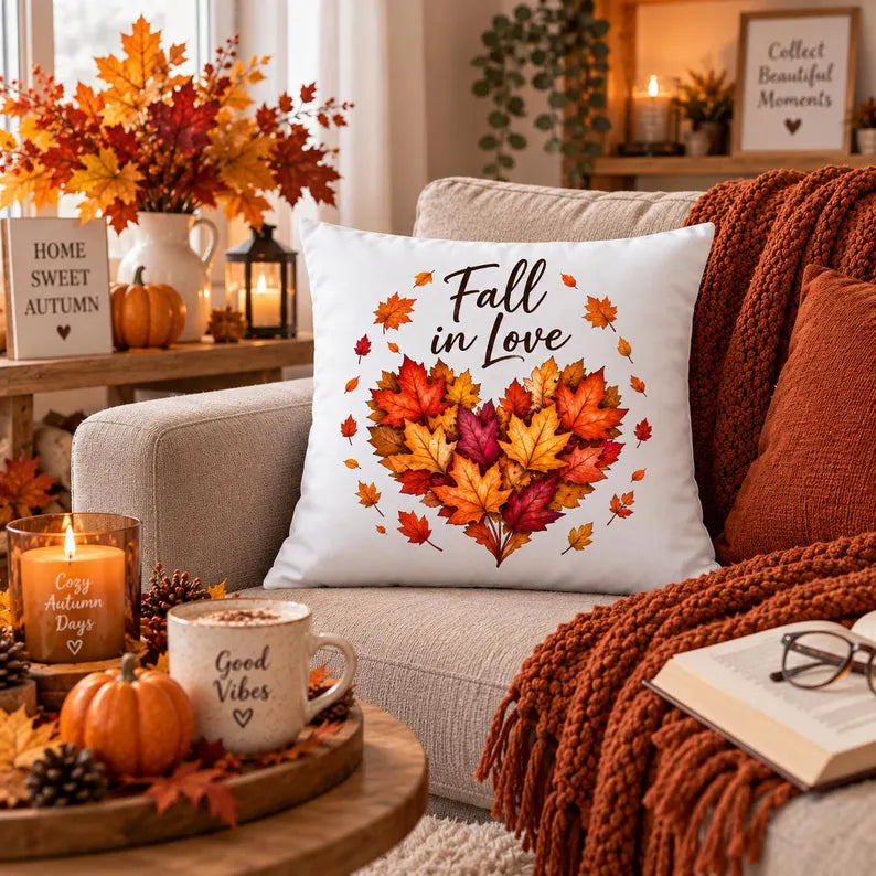 Herbstkissen "Fall in love"