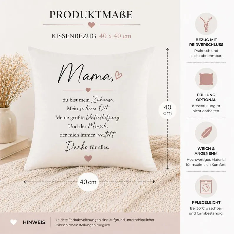 Mama Kissen mit Spruch