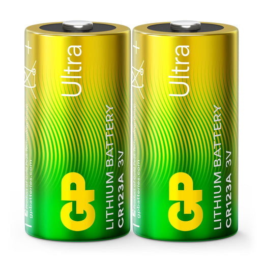 GP CR123A Batterie ULTRA Lithium 3V, 2er Pack