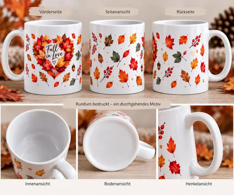 Herbsttasse „Fall in Love“