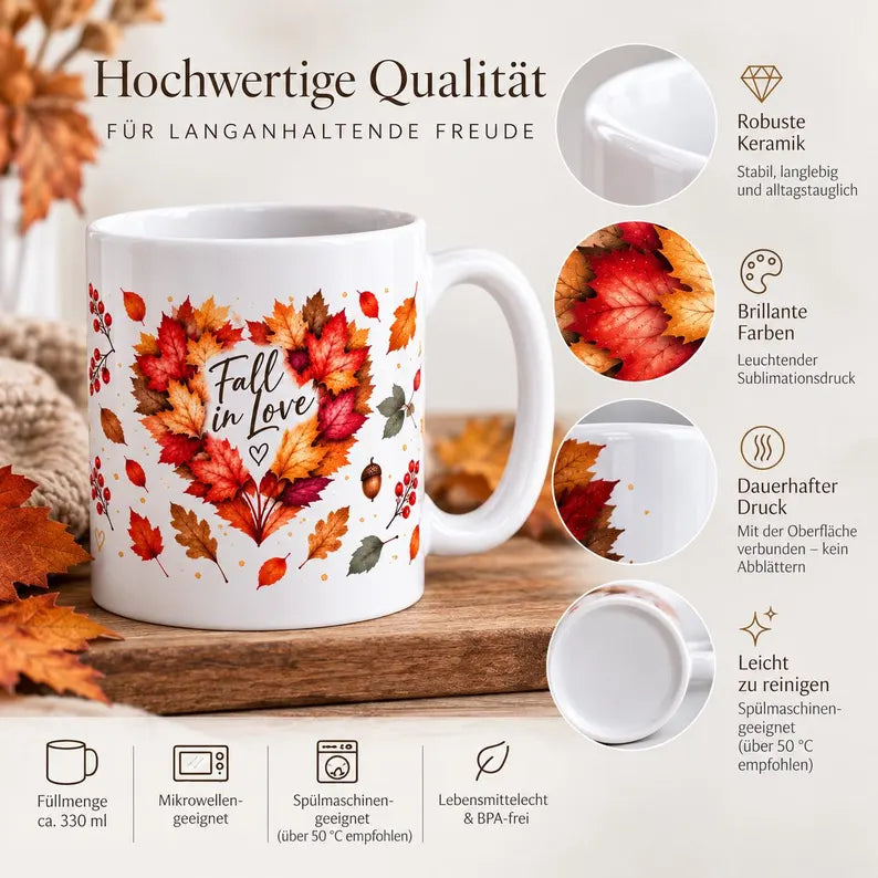 Herbsttasse „Fall in Love“