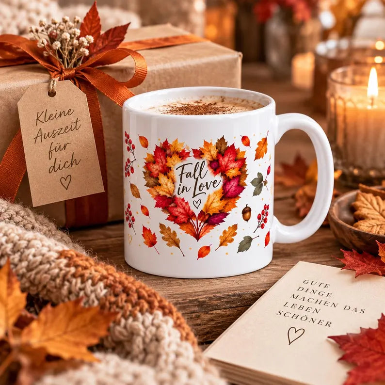 Herbsttasse „Fall in Love“