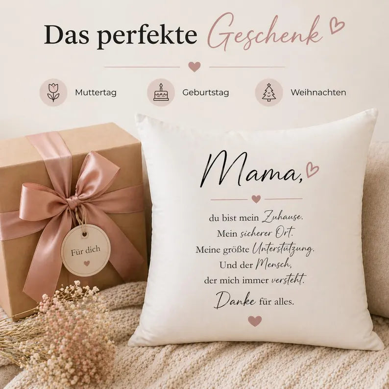 Mama Kissen mit Spruch