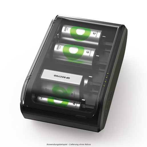 GP USB Ladegerät B631 Universal (für AA, AAA, C, D, 9V) unbestückt