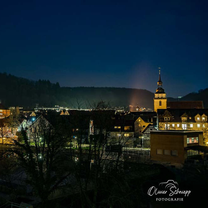 Künzelsau bei Nacht