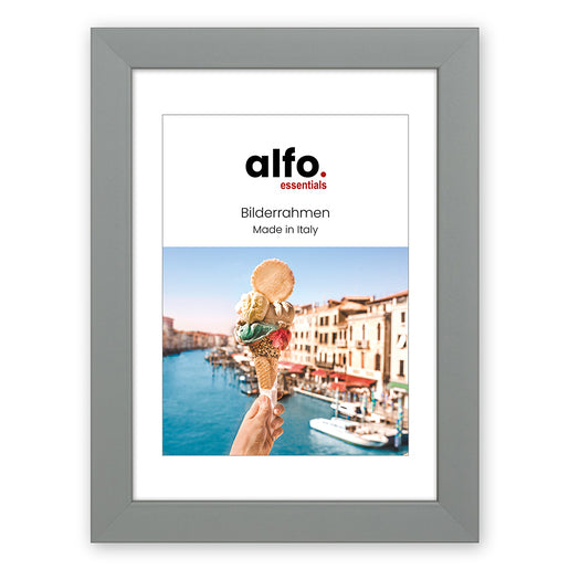 alfo. Amalfi 20x30 cm, grau Holzrahmen