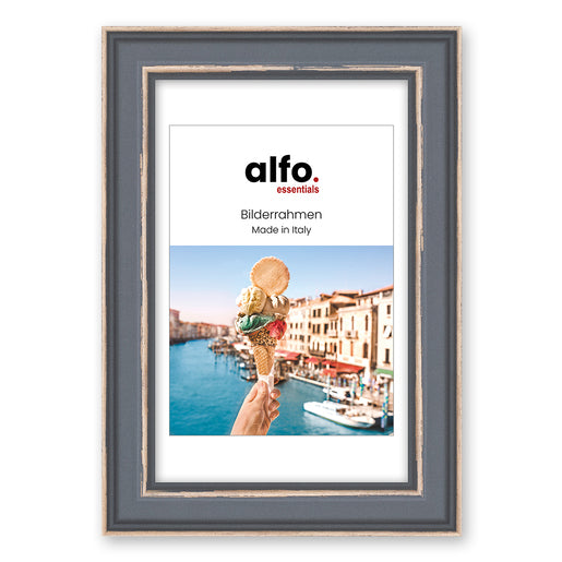 alfo. Florenz 20x30 cm anthrazit, Holzrahmen