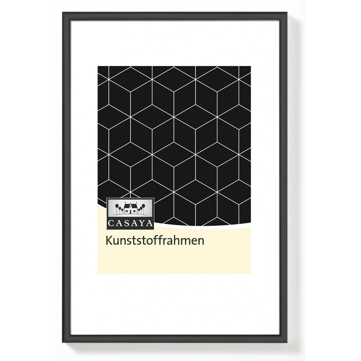 CASAYA Kunststoffrahmen, schwarz, 10x15 cm