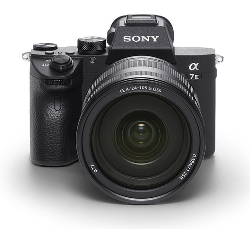 Sony Alpha ILCE-7 III+SEL FE 24-105 mm G OSS schwarz, Kamerakit