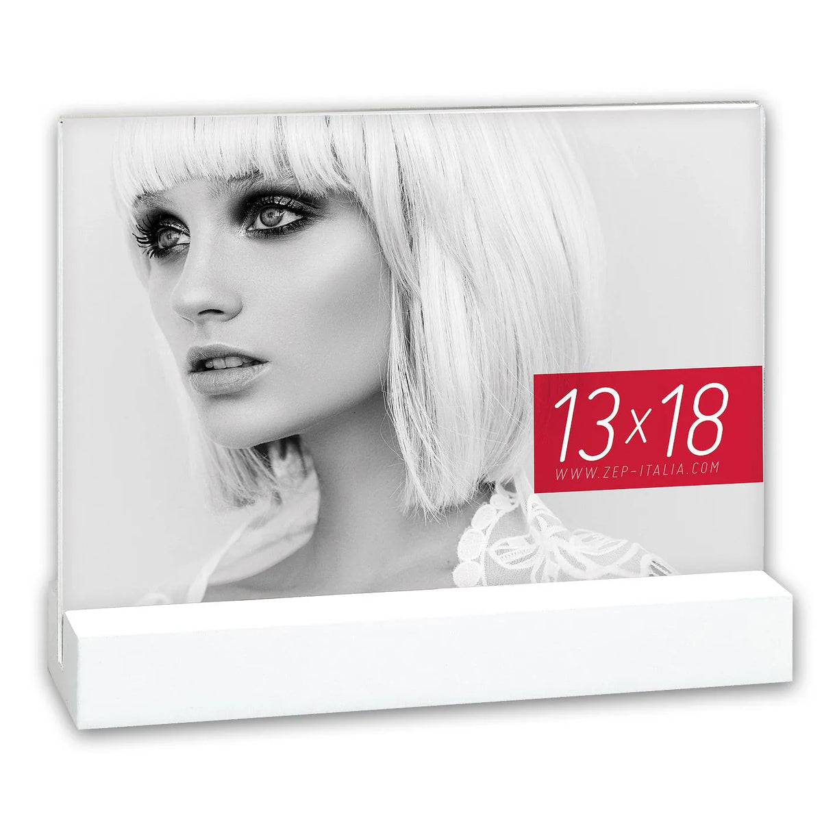 ZEP Acrylrahmen Dresda 13x18 quer Holzfuss